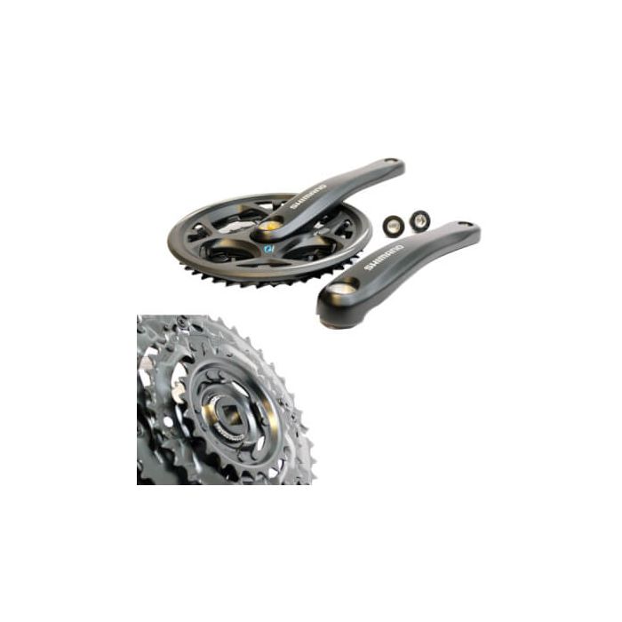 Shimano Altus 22/32/42T Crankstel