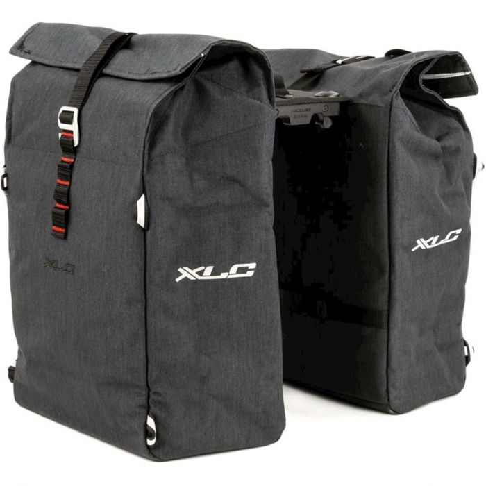 XLC commuter Dubbele fietstas anthracite