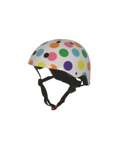 Kiddimoto fietshelm Pastel Dotty
